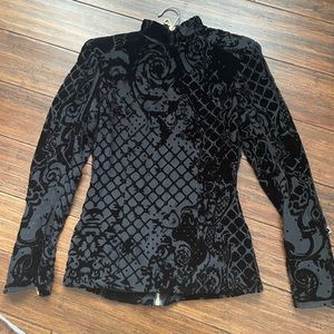 Balmain velvet top 36